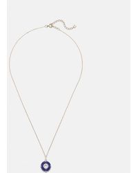 Mateo - 14Kt Pendant Necklace With Lapis Lazuli And Diamonds - Lyst