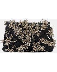 Dries Van Noten - Embellished Satin Clutch - Lyst