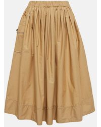 Co. - A-Line Tton Midi Skirt - Lyst