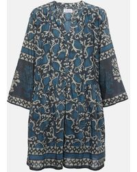 Velvet - Minikleid Talia Aus Baumwolle Und Seide - Lyst