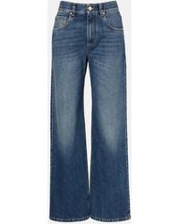 Brunello Cucinelli - Monili High-Rise Wide-Leg Jeans - Lyst