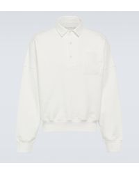 The Row - Dende Cotton-blend Terry Polo Sweatshirt - Lyst