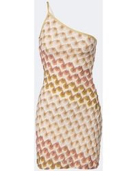 Missoni - One-Shoulder Lame Minidress - Lyst