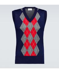 Ami Paris - Wool Sweater Vest - Lyst