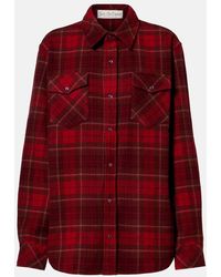 God's True Cashmere - Love Tartan Cashmere Shirt With Amethyst - Lyst