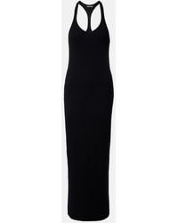 Tom Ford - Ribbed-Knit Halterneck Jersey Maxi Dress - Lyst