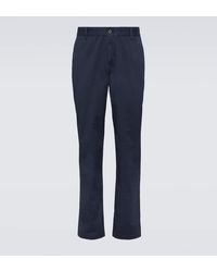 Sunspel - Slim Cotton-Blend Twill Chinos - Lyst
