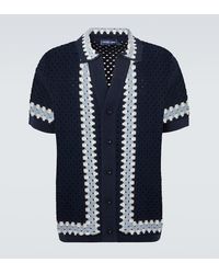 Frescobol Carioca - Pinto Crochet Cotton Bowling Shirt - Lyst