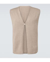 STÒFFA - Knitted Wool And Silk Vest - Lyst
