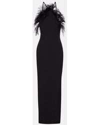 The Attico - Feather-Trimmed Gown - Lyst