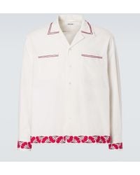 Bode - Cherry Lane Beaded Cotton Poplin Shirt - Lyst
