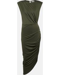 Veronica Beard - Merrith Asymmetric Jersey Midi Dress - Lyst