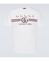 Gucci - T-shirt en coton a logo - Lyst