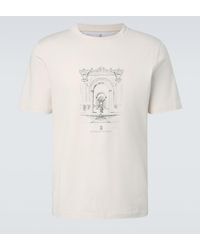 Brunello Cucinelli - Printed Cotton Jersey T-Shirt - Lyst