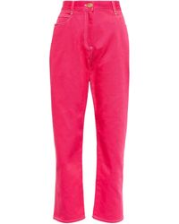 Balmain X Barbie® jeans tapered de tiro alto - Rosa