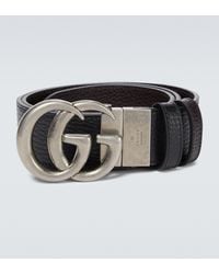 Gucci - Gürtel "GG Grained Leathe Belt" - Lyst