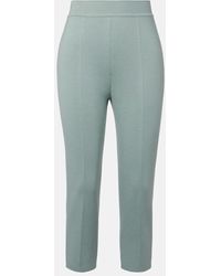 Loro Piana - Pantalones Tapered Cropped Siena De Seda Y Algodon - Lyst