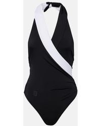 Balmain - Halterneck Swimsuit - Lyst