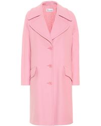 RED Valentino Abrigo en mezcla de lana - Rosa