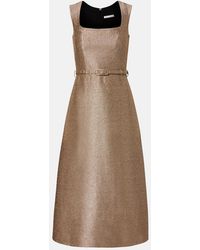 Emilia Wickstead - Robe De Cocktail Ciro En Tweed A Sequins - Lyst