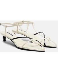 Jil Sander - Leather Sandals - Lyst