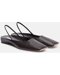 Calvin Klein - Kate Leather Slingback Flats - Lyst