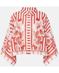 FARM Rio - Chemise Raccourcie Floral Chains En Coton - Lyst