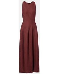 Brunello Cucinelli - Striped Midi Dress - Lyst