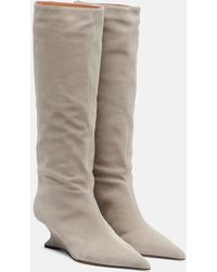 Paris Texas - Nina 50 Suede Knee-High Boots - Lyst