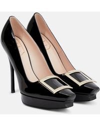 Roger Vivier - Belle Vivier Patent Leather Platform Pumps - Lyst