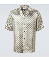 Frescobol Carioca - Roberto Printed Silk Bowling Shirt - Lyst