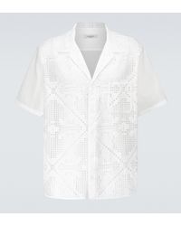 Valentino Macramé Short-sleeved Shirt - White