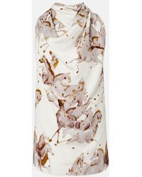 Altuzarra - Sleary Draped Silk Top - Lyst