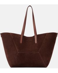 Brunello Cucinelli - Duo Large Suede Tote Bag - Lyst