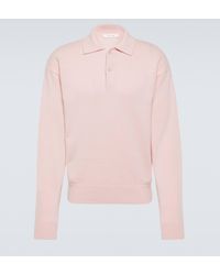 The Row - Joyce Cotton And Cashmere Polo Sweater - Lyst