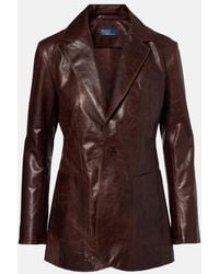 Polo Ralph Lauren - Leather Blazer - Lyst