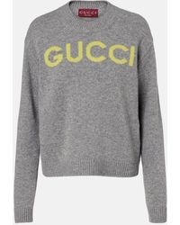 Gucci - Logo Wool Sweater - Lyst