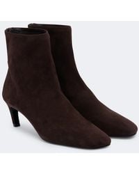 TOTEME - Suede Ankle Boots - Lyst