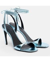 The Attico - Ora 95 Leather Slingback Sandals - Lyst