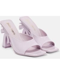 Palm Angels - Palm Beach Patent Leather Mules - Lyst