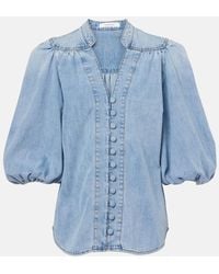 Zimmermann - Bluse Lucky Aus Denim - Lyst