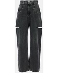 Maison Margiela - Cutout Wide-Leg Jeans - Lyst