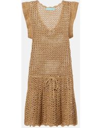 Melissa Odabash - Annalise Crochet Lame Minidress - Lyst