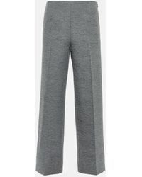 Totême - Pantaloni in misto lana a gamba larga - Lyst