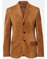 Loro Piana - Suede Blazer - Lyst