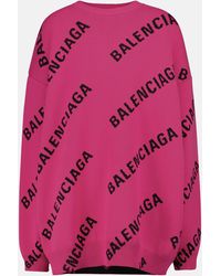 Balenciaga Pullover aus einem Wollgemisch - Pink