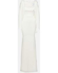 Alex Perry - Bridal Robe Portrait Aus Satin - Lyst