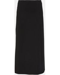 The Row - Flores Asymmetric Scuba Maxi Skirt - Lyst