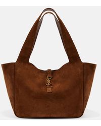 Saint Laurent - Le 5 A 7 Bea Suede Tote Bag - Lyst