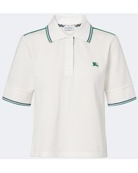 Burberry - Ekd Cotton Pique Polo Shirt - Lyst